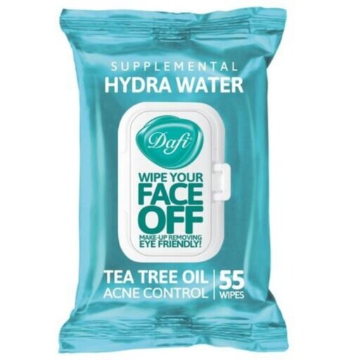 دستمال مرطوب درب دار دافی مدل HYDRA WATER بسته 55 عددی