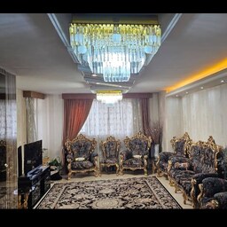 لوستر کریستالی مربعی سایز 60x60 مدل سورنا