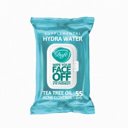 دستمال مرطوب درب دار دافی مدل HYDRA WATER بسته 55 عددی