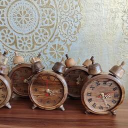 ساعت  رومیزی چوبی.چوب گردو