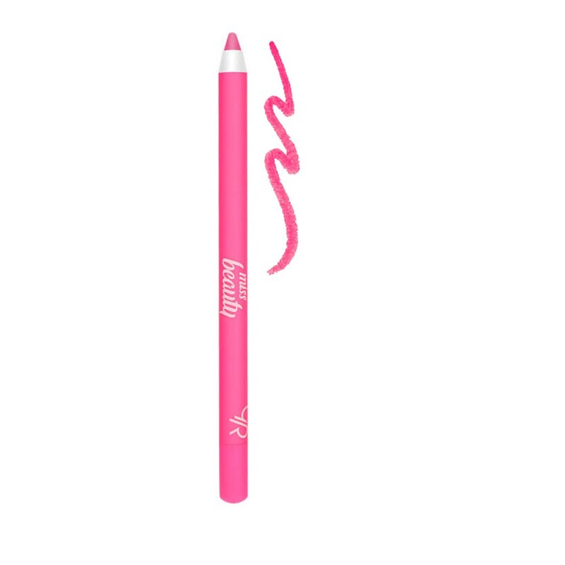  مداد چشم رنگی Miss Beauty گلدن رز   رنگ 02 Neon Pink (صورتی نئونی) 
