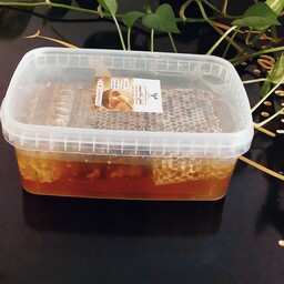 عسل با موم  طبیعی چند گیاه( تخفیف ویژه)یک کیلویی