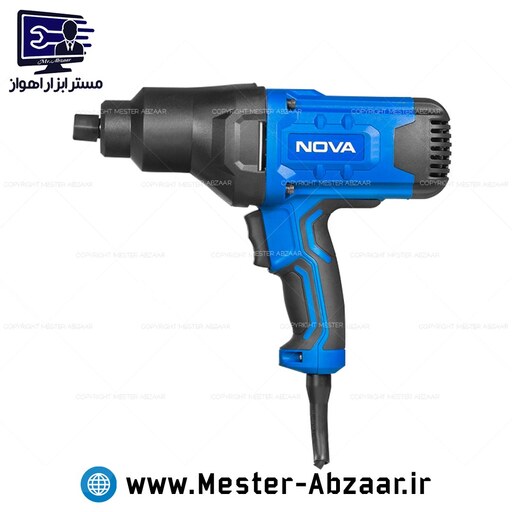 بکس برقی حرفه ای 1.2 اینچ 950 وات نوا با کیف با گارانتی نووا مدل NOVA 1295