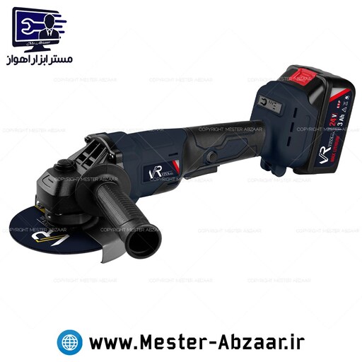 مینی فرز شارژی براشلس 24 ولت لیتیوم 2 باتری موتور بزرگ ویوارکس با گارانتی مدل VIVAREX VR2415AG