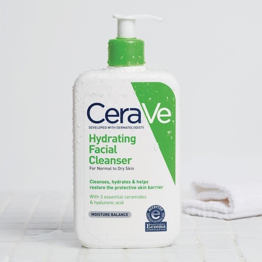 شوینده صورت سراوی آمریکا هیدراتینگ  CeraVe مدل Hydrating Facial CeraVe Hydrating Facial Cleanser For Normal To Dry Skin