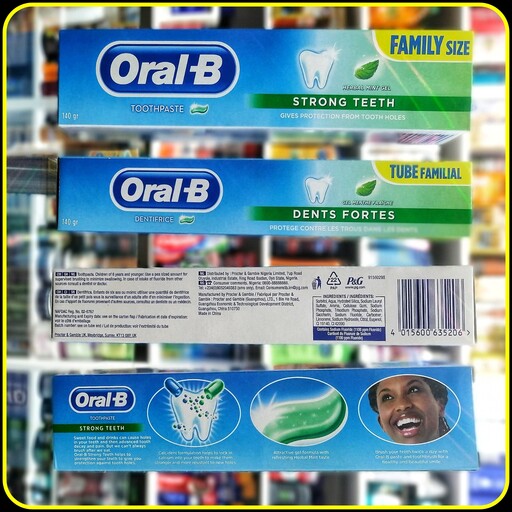 خمیردندان دندان محافظ و تقویتی اورال بی با رایحه نعناع در سایز خانوادگی (170گرم) oral B toothpaste Family 