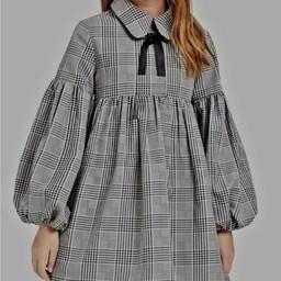 پیراهن عروسکی دخترانه جنس کرپ کریستال دوخت سفارشی مطابق با سایز و رنگ دلخواه شما