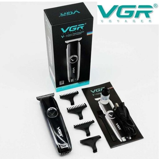 ماشین اصلاح موی بدن سر و صورت وی جی آر VGR مدلV-168 اصلی ریش تراش خط زن موزن vgr مدل 168 اورجینال