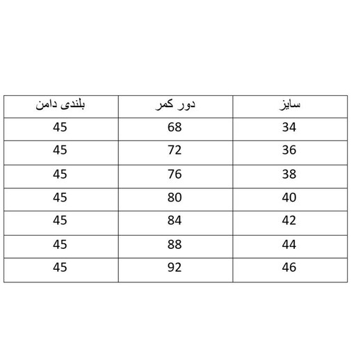 دامن کلوش کوتاه کرپ رنگ قرمز