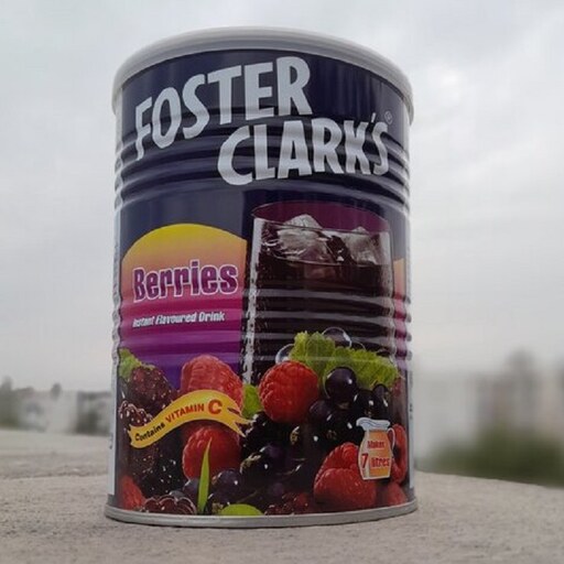 پودر شربت فوری فوستر کلارکس(Foster Clark s)  با طعم بینظیر بری ها سرشار از آنتی اکسیدان خوش طعم و عالی درجه یک