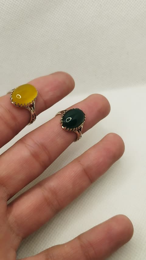 انگشتر نقره مردانه رکاب صفوی کوچک
