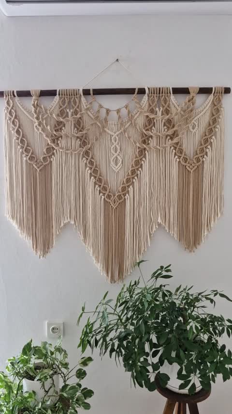 دیوارکوب مکرومه آوا (پس کرایه)