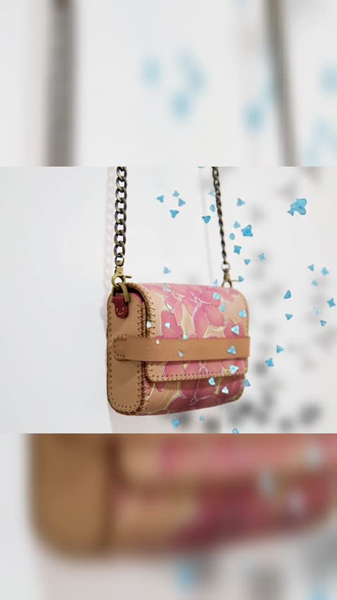 کیف چرم طبیعی دست دوز و دست رنگ