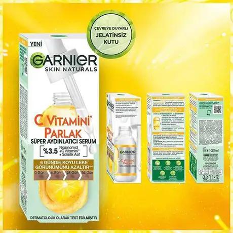 سرم ویتامین سی گارنیر ضد لک و روشن کننده 3.5 GARNIER vitamin C