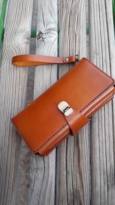 کیف پول چرم طبیعی اصل سه لت