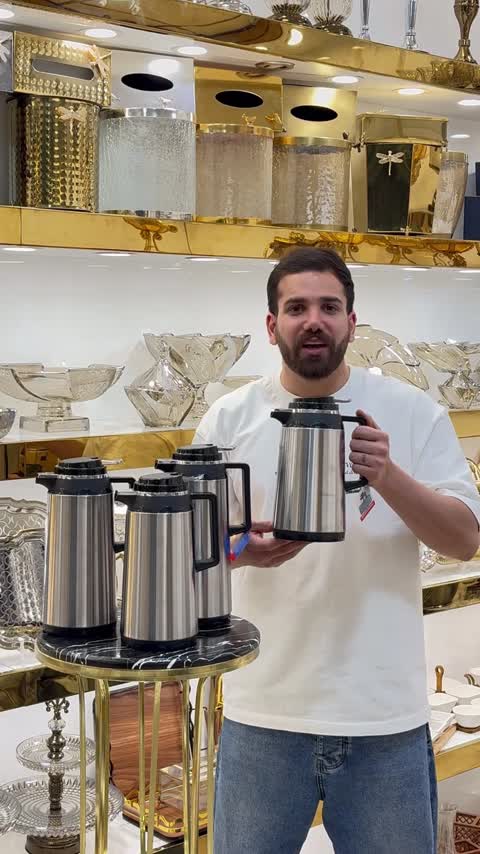 فلاسک چای استیل یونیک داخل شیشه 1/9 لیتر کد 1889