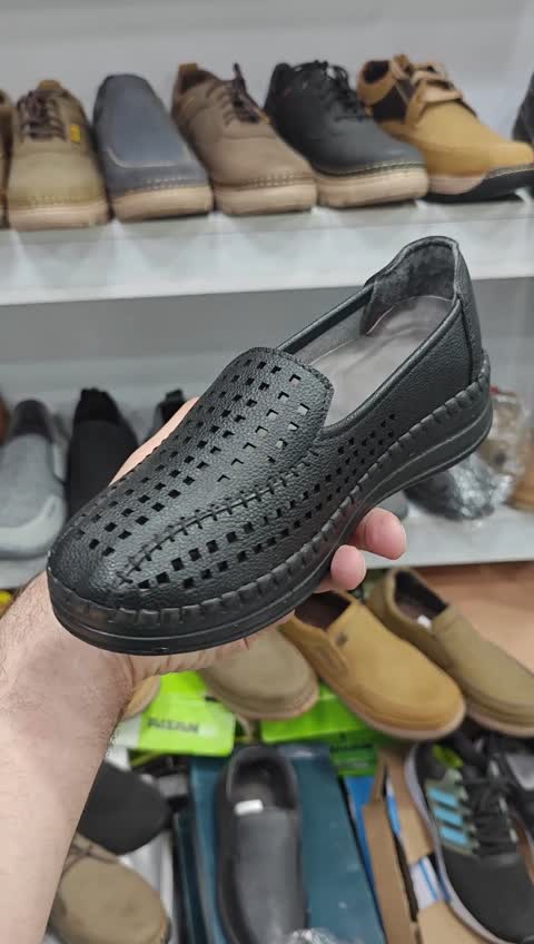 کفش طبی مشکی تابستانی