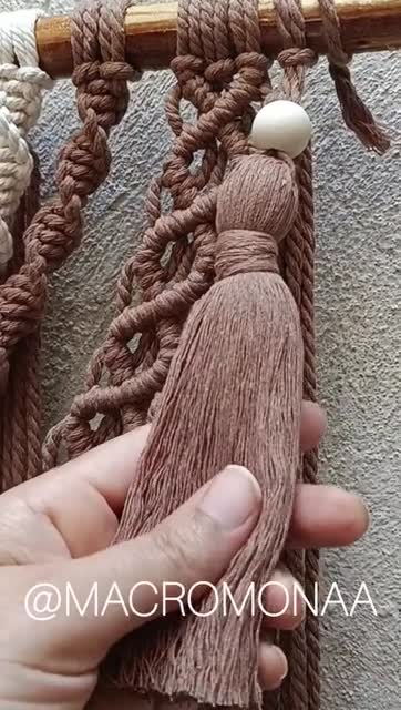 دیوارکوب مکرومه بافی طرح مینیمال قابل سفارش