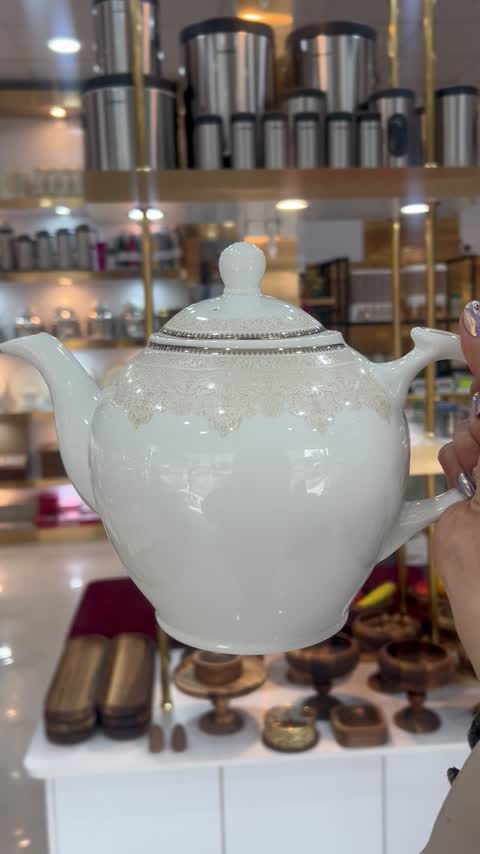 قوری چینی مجلسی بزرگ 
