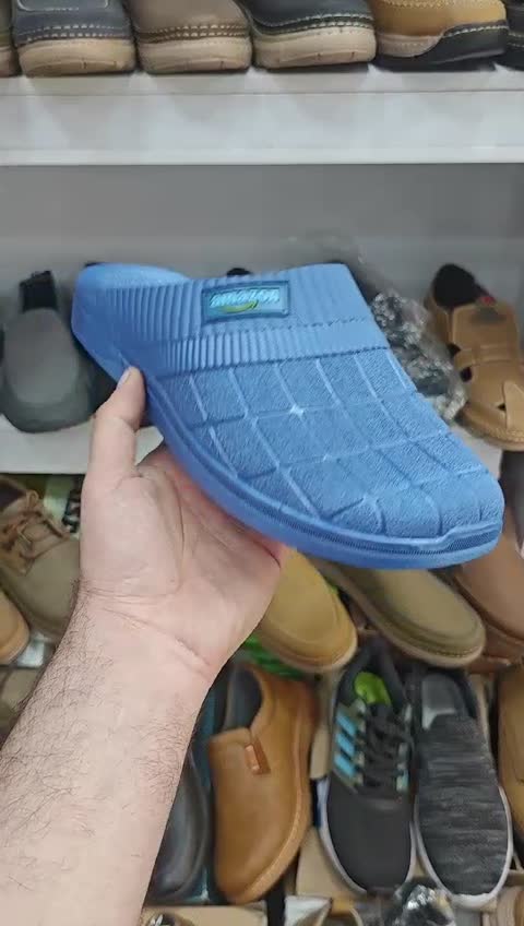 دمپایی جلوبسته ژله ای نرم آبی