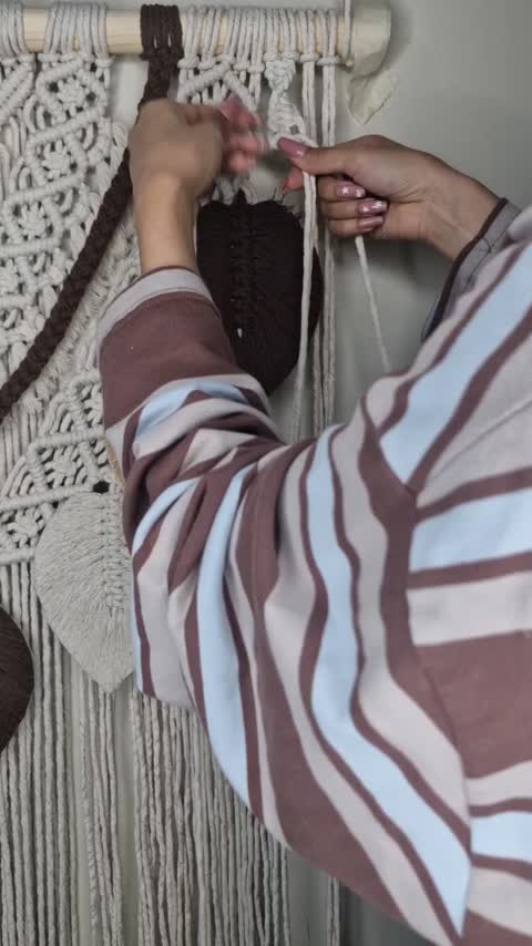 شلف مکرومه برگ