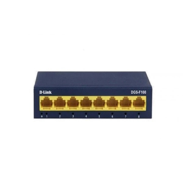 سوییچ شبکه 8 پورت دی لینک مدل DGS-F108