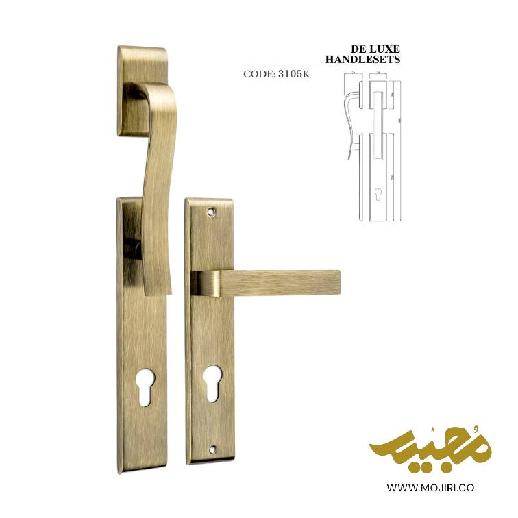 دستگیره ورودی ایستاده دلوکس(کاوه صنعت) کد 31000