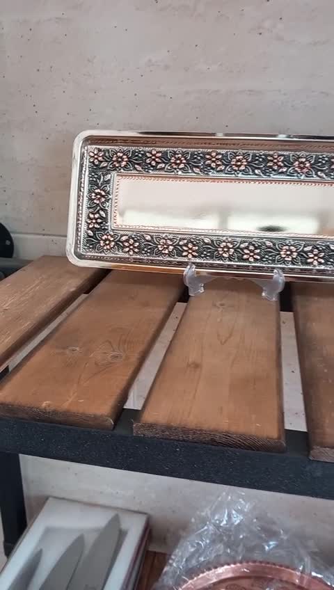 رولت خوری مسی کروم و الماس تراش نانوشده