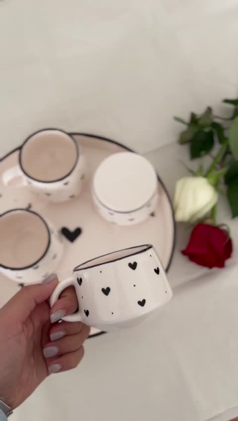 ست چایخوری سه نفره سرامیکی دست ساز