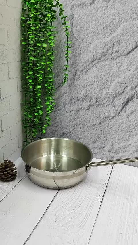 تابه استیل تک دسته سایز24برند(دستی لوکس)