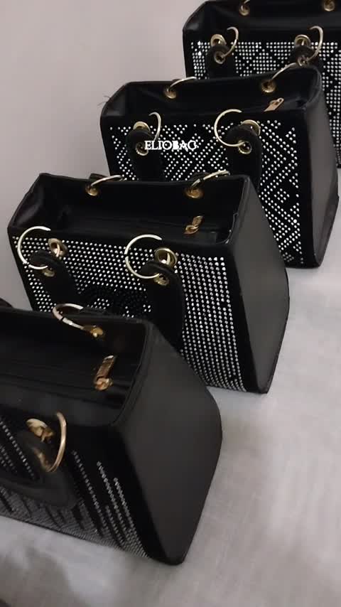 کیف مجلسی نگین کوب دسته حلقه ای