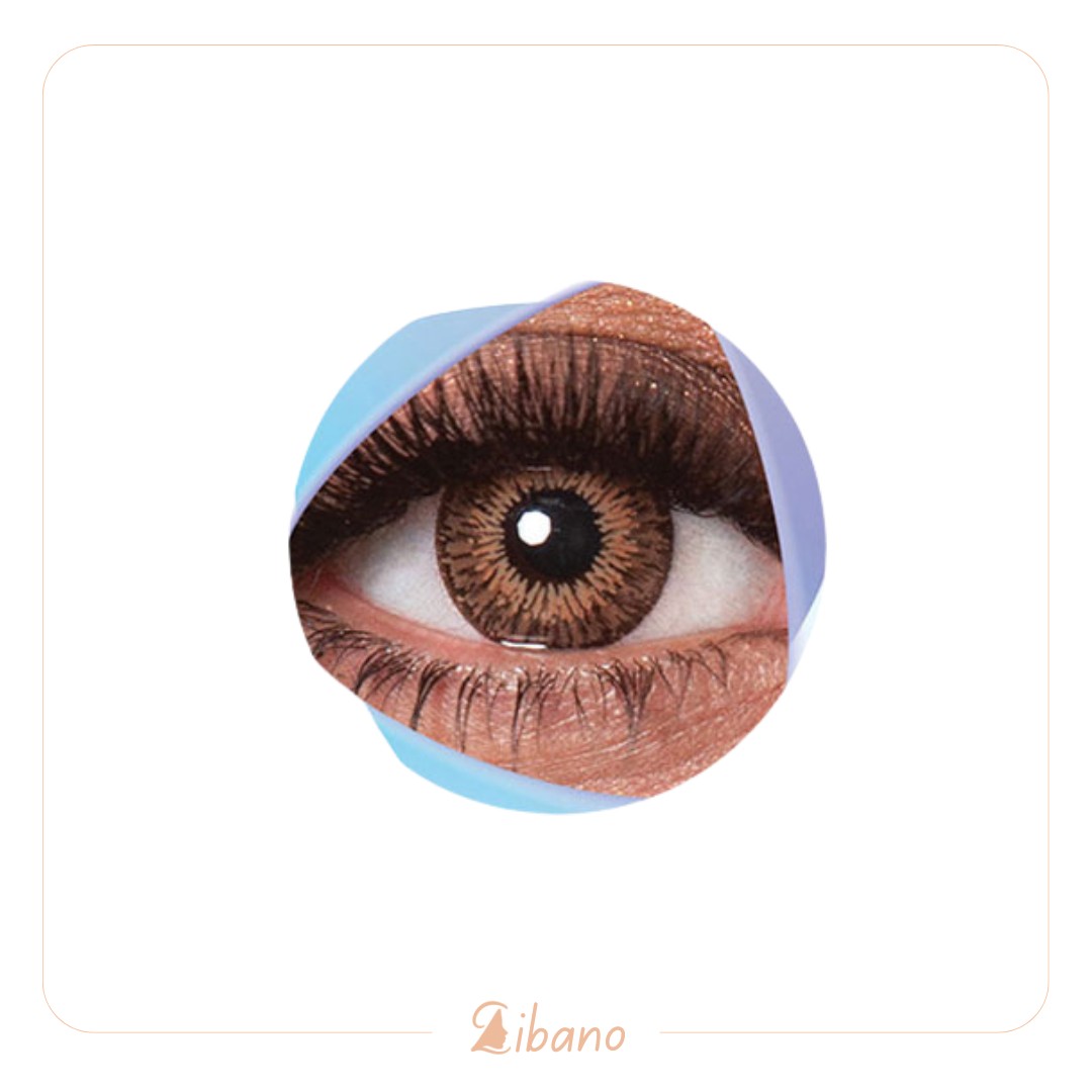 لنز رنگی کلیر ویژن (Clear Vision) مدل YH-304 عسلی دوردار