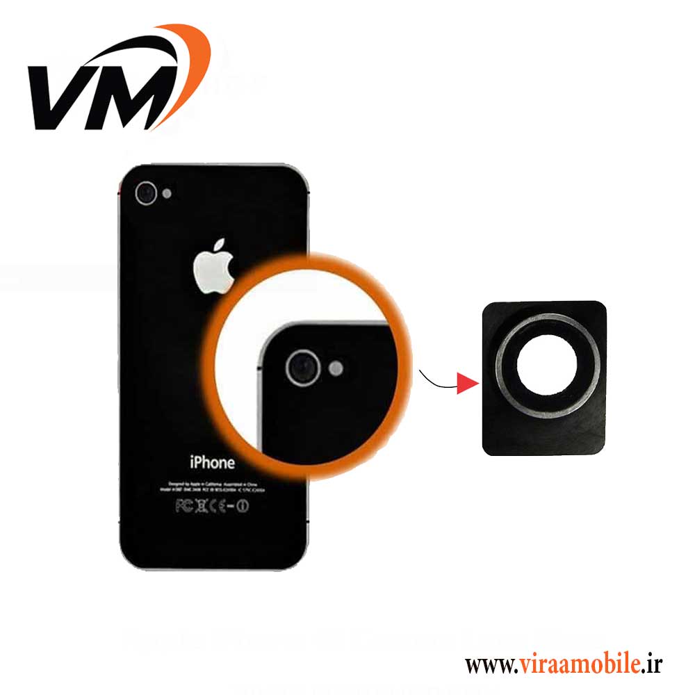 شیشه دوربین اصلی آیفون iPhone 4s