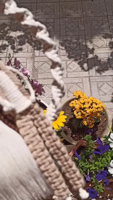 استند فرشته زوج فِر مکرومه بافی