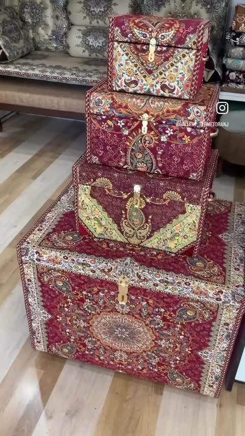 صندوقچه سنتی ترمه ابریشم
