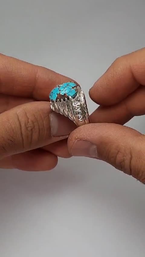 انگشتر فیروزه اصل نیشابور