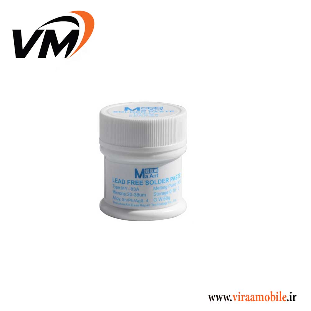 خمیر قلع 183 درجه سانتیگراد مانت MaAnt MY-38A