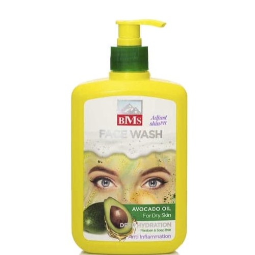 ژل شستشوی صورت بیاماس حاوی روغن آووکادو مناسب پوست خشک حجم 500 میل