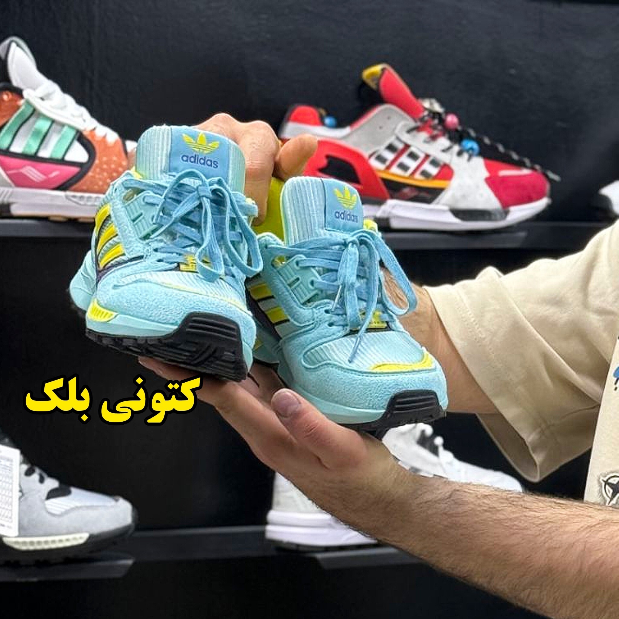 خرید و قیمت کتونی زدایکس ZX فیروزه ای 8000 ، سفارش ژاپن ، اورجینال