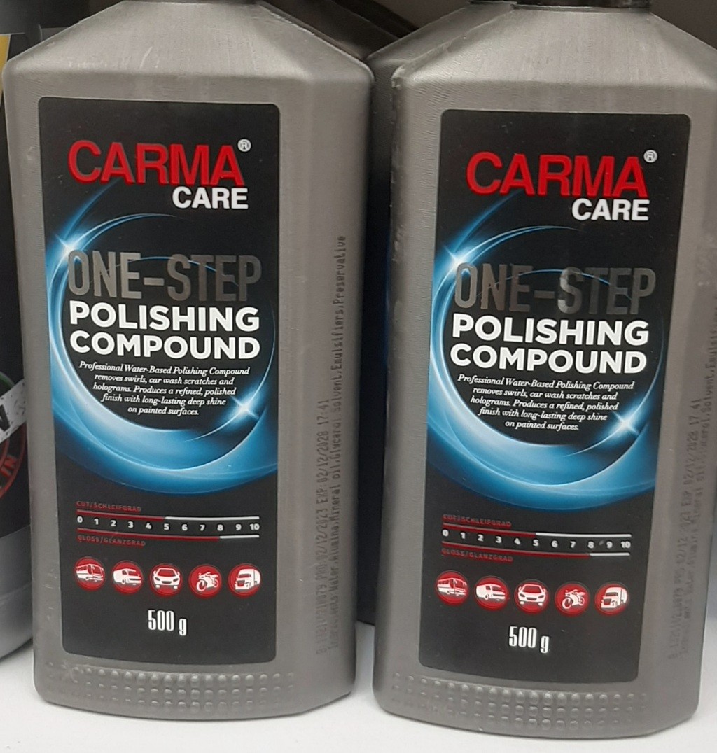 پولیش تک مرحله ای رنگ بدنه خودرو کارماکر CARMA CARE مدل ONE-STEP وزن500گرم