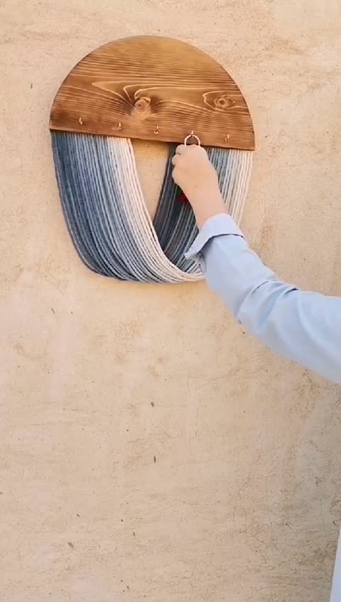جاکلیدی دیواری مکرومه