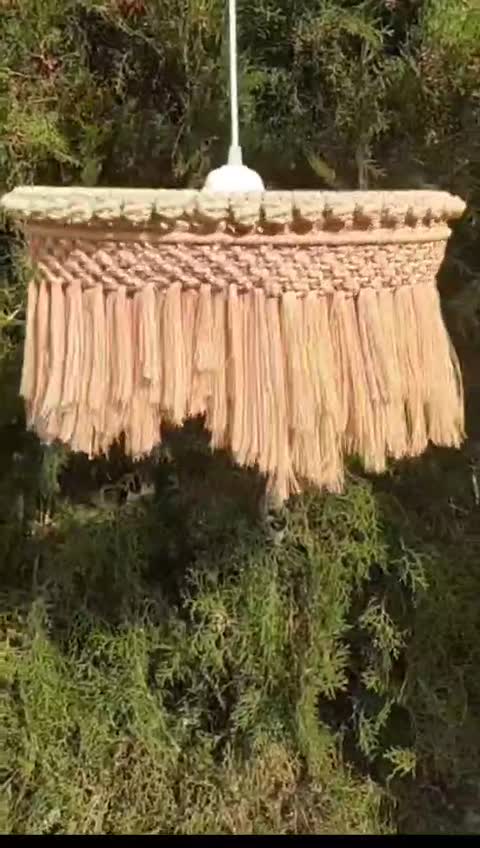 لوستر مکرومه بافی