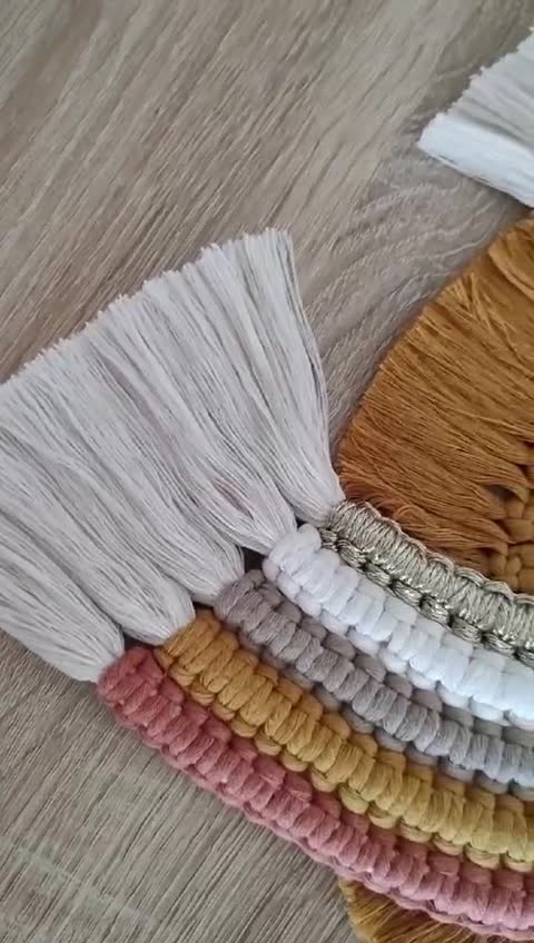 ست رنگین کمان و آینه خرسی مکرومه