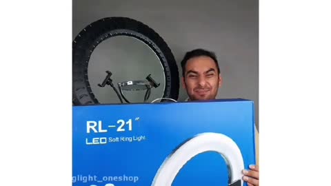 رینگ لایت RL-21 بهمراه 3 پایه فلزی،کنترل،هولدر،کیف مخصوص قیمت عالی
