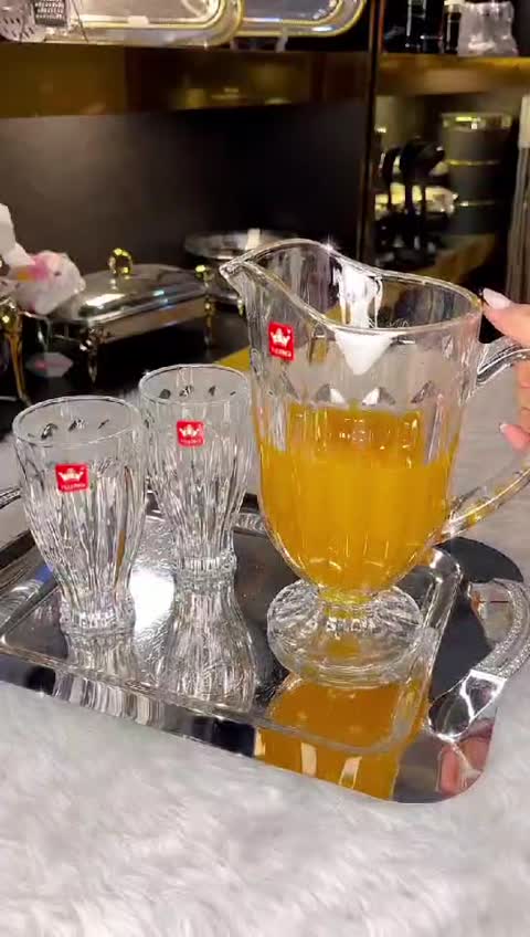 پارچ لیوان جنوا ساده (پس کرایه )