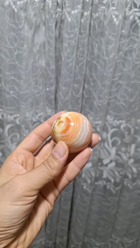 گوی مرمر باباقوری بسیار خوش طرح و رنگ تمام پولیش خاص و پر انرژی کد 34660