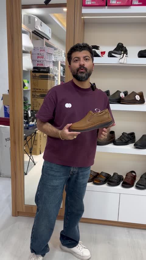 کفش چرم طبی مردانه