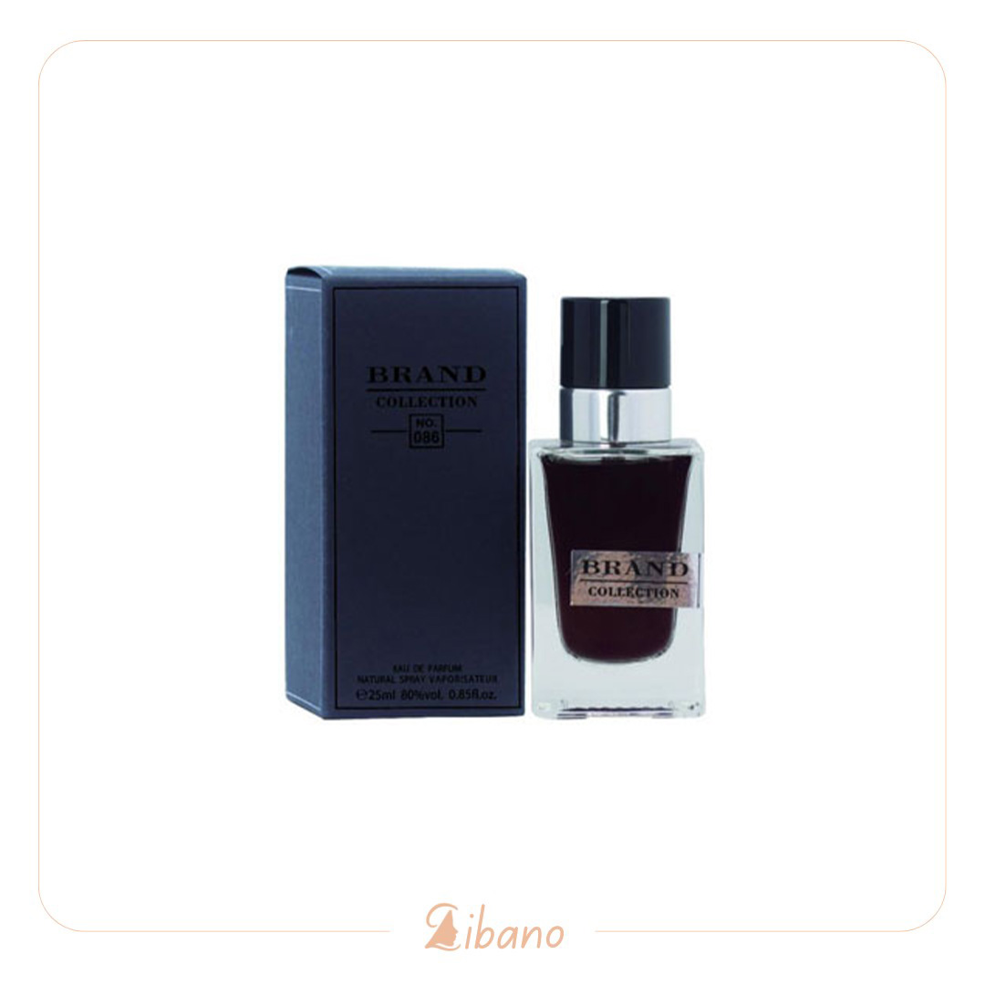 عطر جیبی مردانه بلک افغان حجم 25 میل شماره 086 برند کالکشن