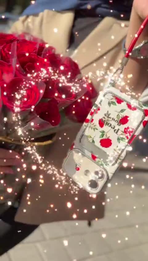قاب گوشی Red rose flowers آیفون