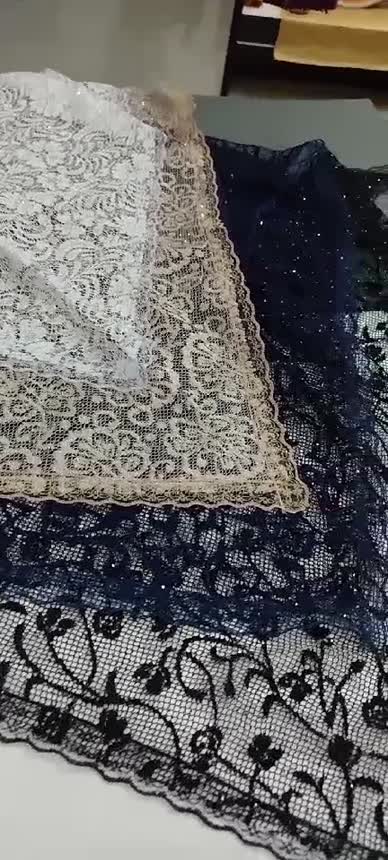 مینی اسکارف گیپوری دور نوار توری